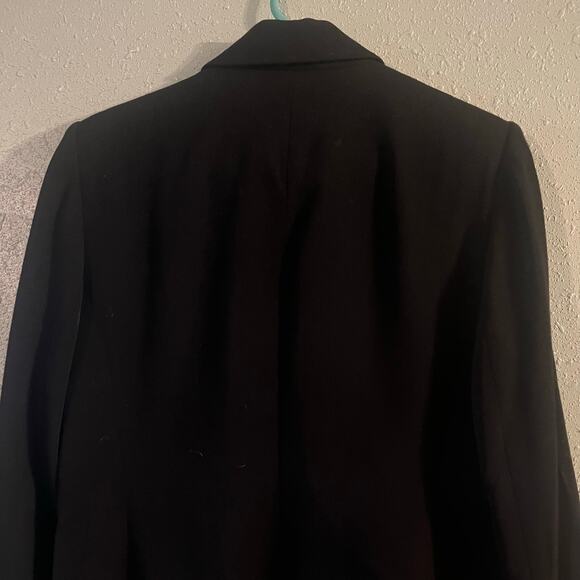 Vintage Linda Allard Ellen Tracy Women's Blazer Black Sz 10 100% Wool Office - Picture 6 of 11
